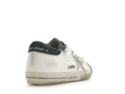Golden Goose Super-Star Glitter Cream Silver (Women's)