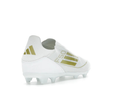 adidas F50 League Laceless Firm/Multi-Ground Cloud White Gold Metallic