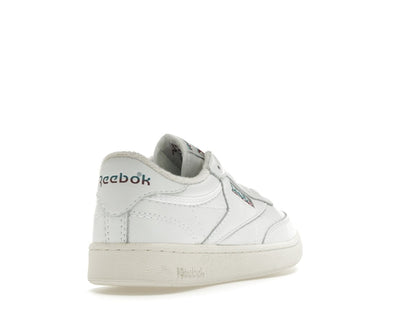 Reebok Club C 85 White Teal Burgundy Logo