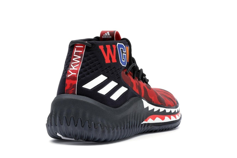 adidas Dame 4 A Bathing Ape Red