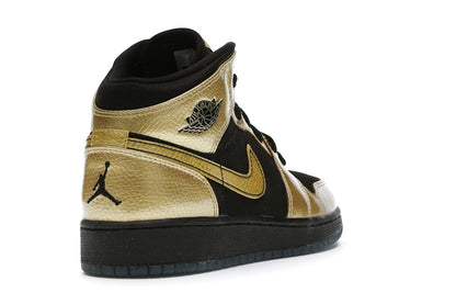 Jordan 1 Mid Metallic Gold Coin Black (GS)