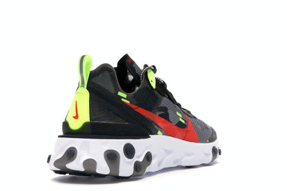 Nike React Element 87 Medium Olive Bright Crimson