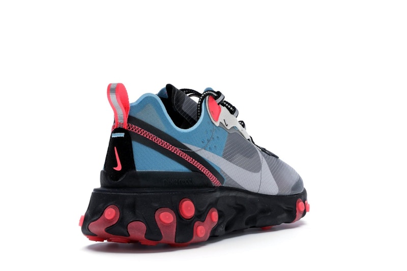 Nike React Element 87 Blue Chill Solar Red