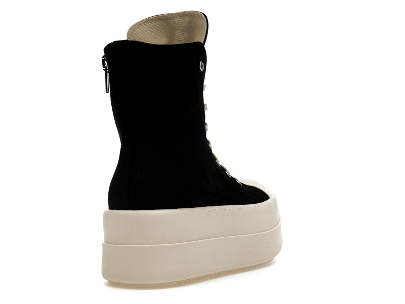 Rick Owens DRKSHDW Mega Bumper Canvas Sneaks Black Milk