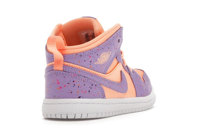 Jordan 1 Mid Paint Splatter Orange Purple (TD)