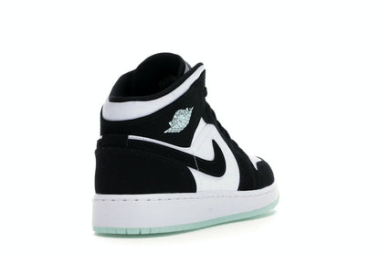 Jordan 1 Mid White Black Teal Tint (GS)