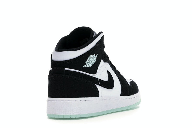 Jordan 1 Mid White Black Teal Tint (GS)