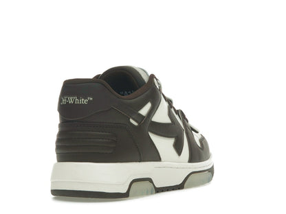 OFF-WHITE Out Of Office "OOO" Low Tops Chocolate Cream