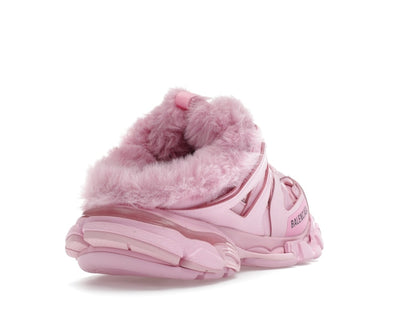 Balenciaga Track Mule Pink Faux Fur (Women's)