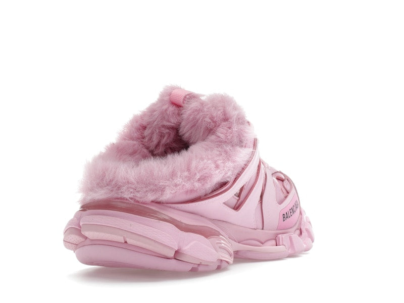 Balenciaga Track Mule Pink Faux Fur (Women's)