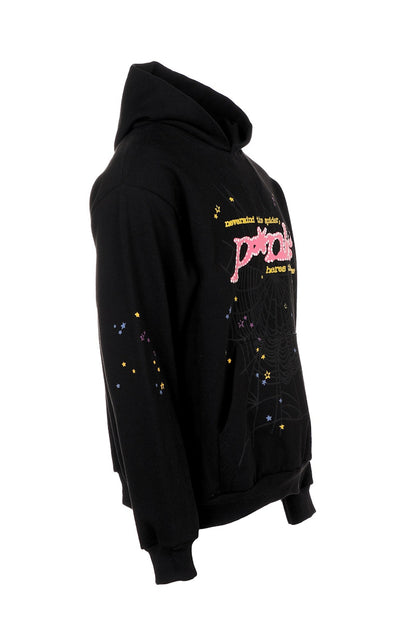Sp5der P*NK Hoodie Black