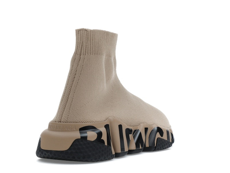 Balenciaga Speed Graffiti Beige Black (Women's)