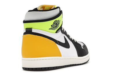 Jordan 1 Retro High White Black Volt University Gold