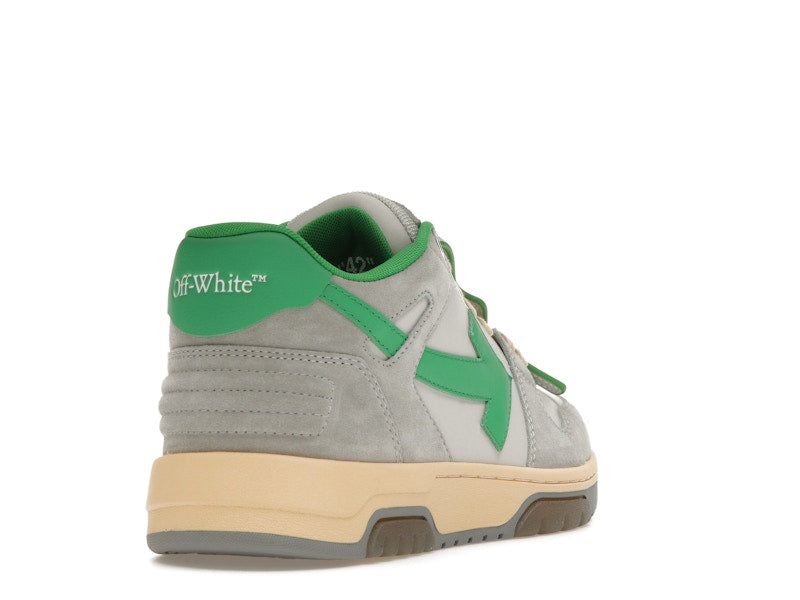 OFF-WHITE Out Of Office OOO Low Tops Light Grey Green