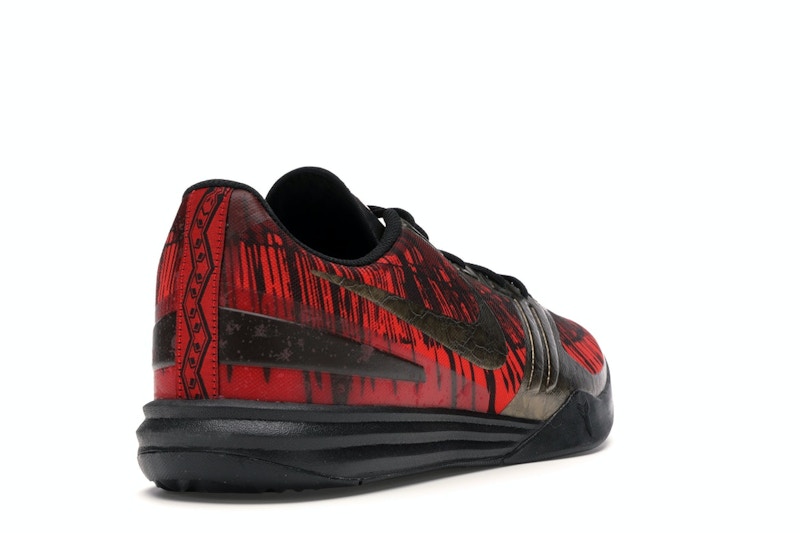 Nike KB Mentality Black Metallic Gold Chilling Red