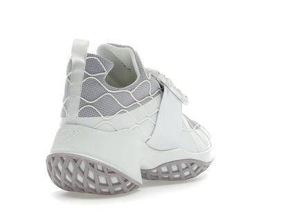 Roger Vivier Viv' Run Fabric White Purple Crystal Buckle (Women's)