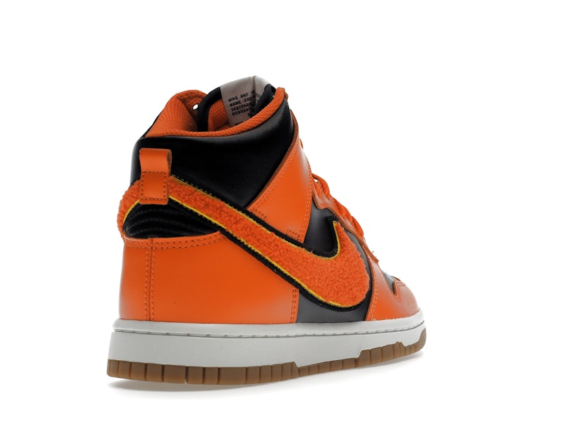 Nike Dunk High Retro Chenille Swoosh Safety Orange
