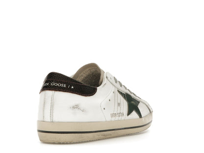 Golden Goose Super-Star White Seedpearl Green