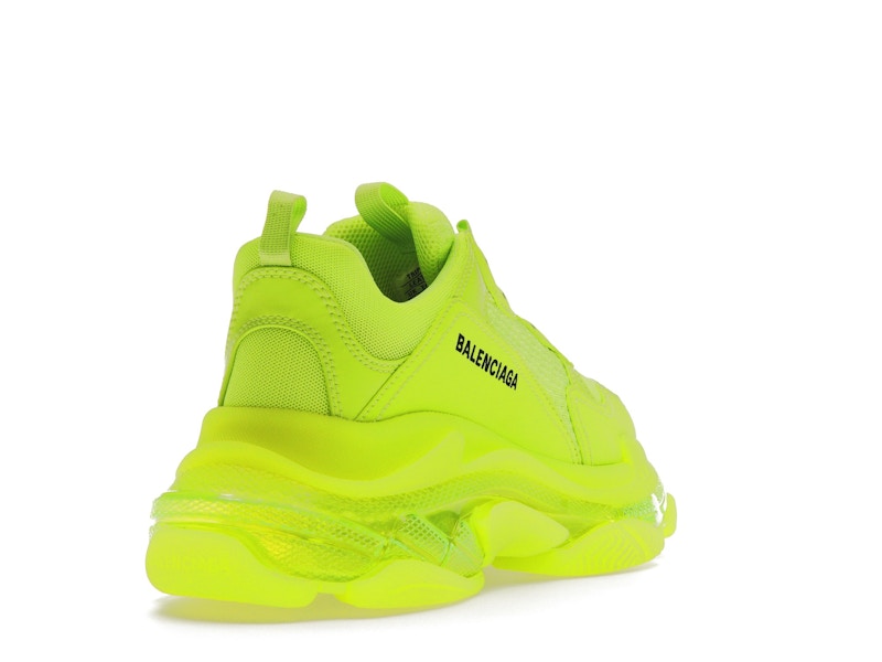 Balenciaga Triple S Clear Sole Fluo Yellow