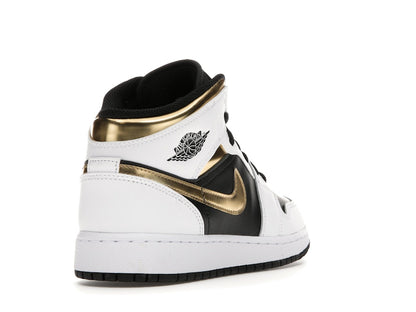 Jordan 1 Mid White Gold Black (GS)