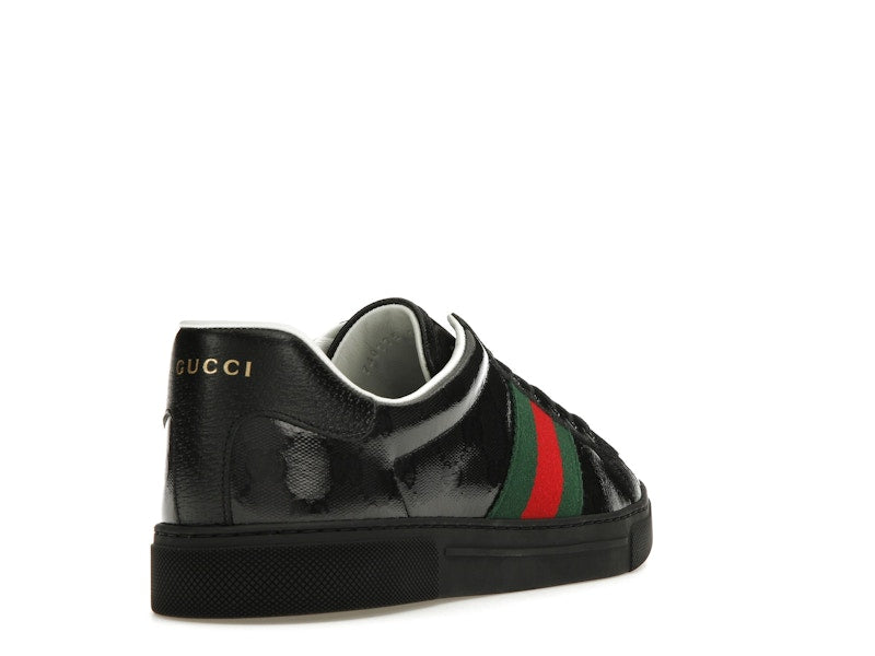 Gucci Ace GG Crystal Canvas Black