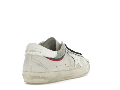 Golden Goose Super Star White Grey Red Blue