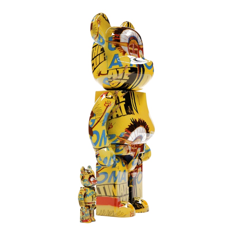 Bearbrick Andy Warhol x Jean-Michel Basquiat #3 100% & 400% Set