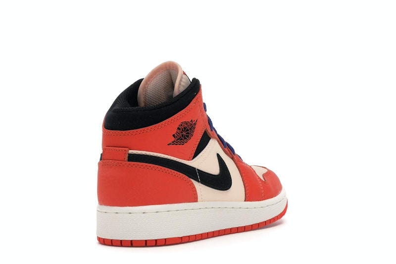 Jordan 1 Mid Team Orange Black (GS)
