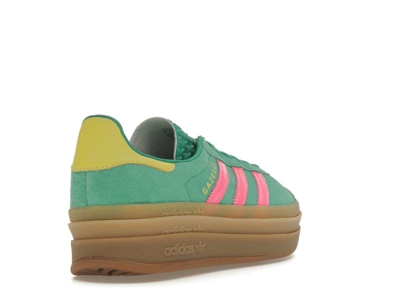 adidas Gazelle Bold Court Green Lucid Pink (Women's)