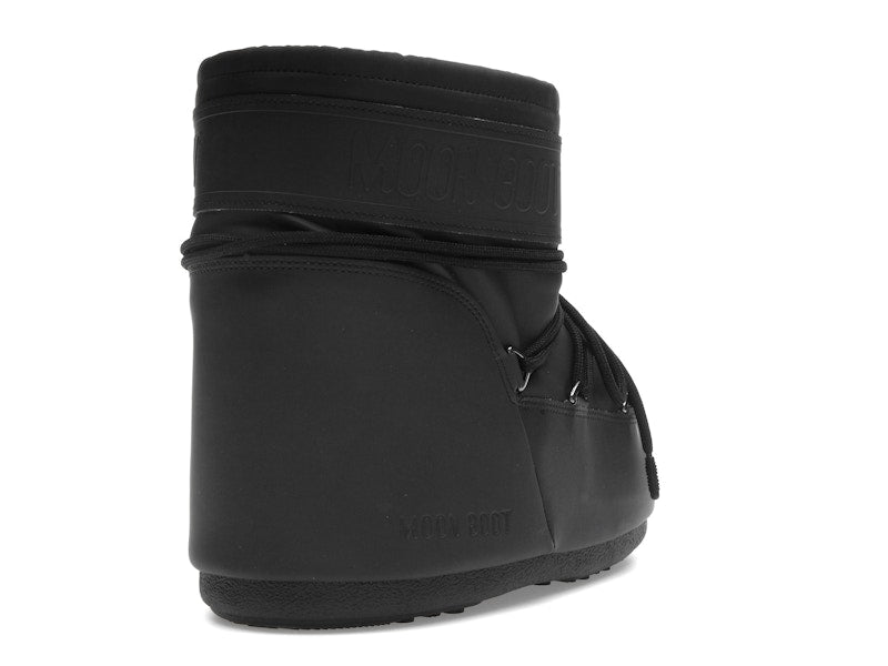 Moon Boot Icon Rubber Low Boot Black