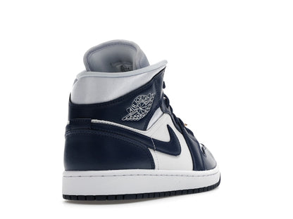 Jordan 1 Mid Football Grey White Midnight Navy (Women's)