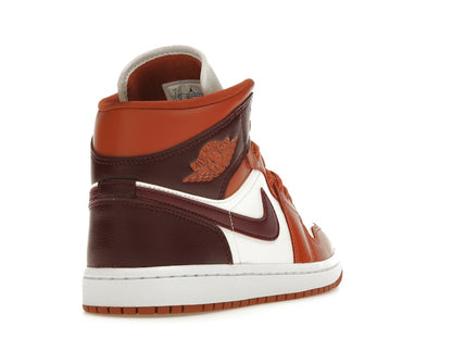 Jordan 1 Mid Dusty Peach Night Maroon (Women's)