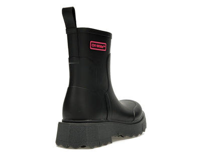 OFF-WHITE Rubber Rain Boot Black