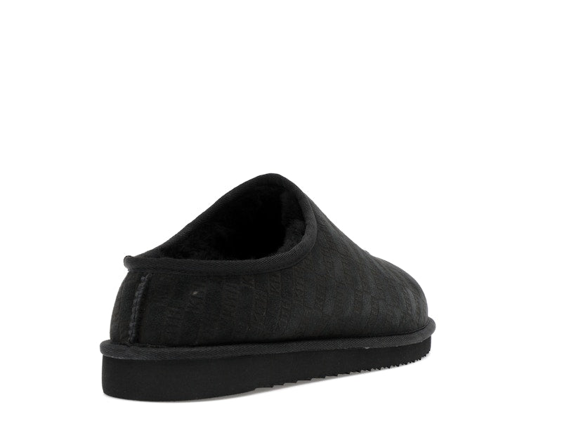 Kith Kithmas Monogram Shearling Slippers Black