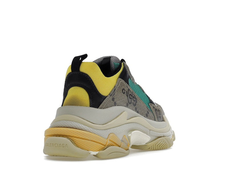Gucci x Balenciaga The Hacker Project Triple S Beige Green Yellow