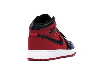 Jordan 1 Mid Gym Red Black (GS)