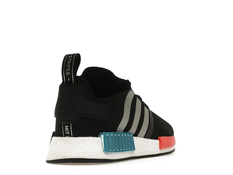 adidas NMD R1 Black Silver Solar Red