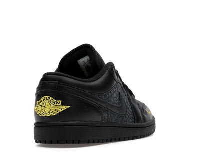 Jordan 1 Low Black Elephant Print
