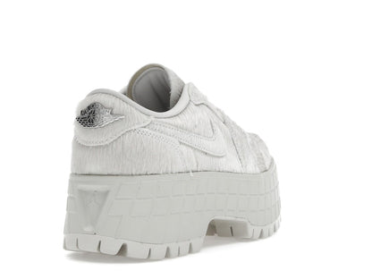 Jordan 1 Low Brooklyn Light Bone Metallic Silver (Women's)
