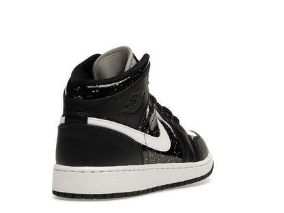 Jordan 1 Mid Black Speckle (GS)