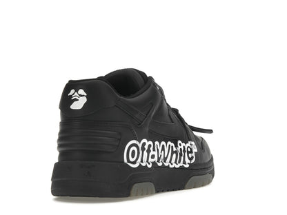 OFF-WHITE Out Of Office OOO Low Tops "Off-White" Black White