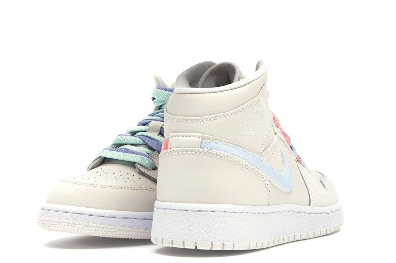 Jordan 1 Mid Multi-Color Swoosh Phantom (GS)