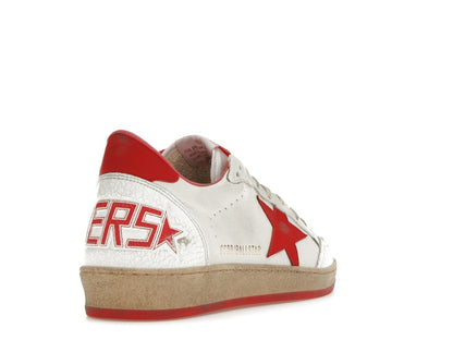 Golden Goose Ball-Star Low White Red