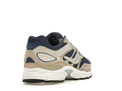 Saucony ProGrid Omni 9 Premium Beige Navy Blue