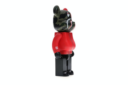 Bearbrick A Bathing Ape 1st Camo Shark 400% Red
