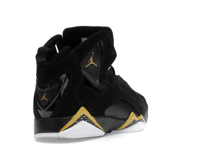 Jordan True Flight Black White Metallic Gold