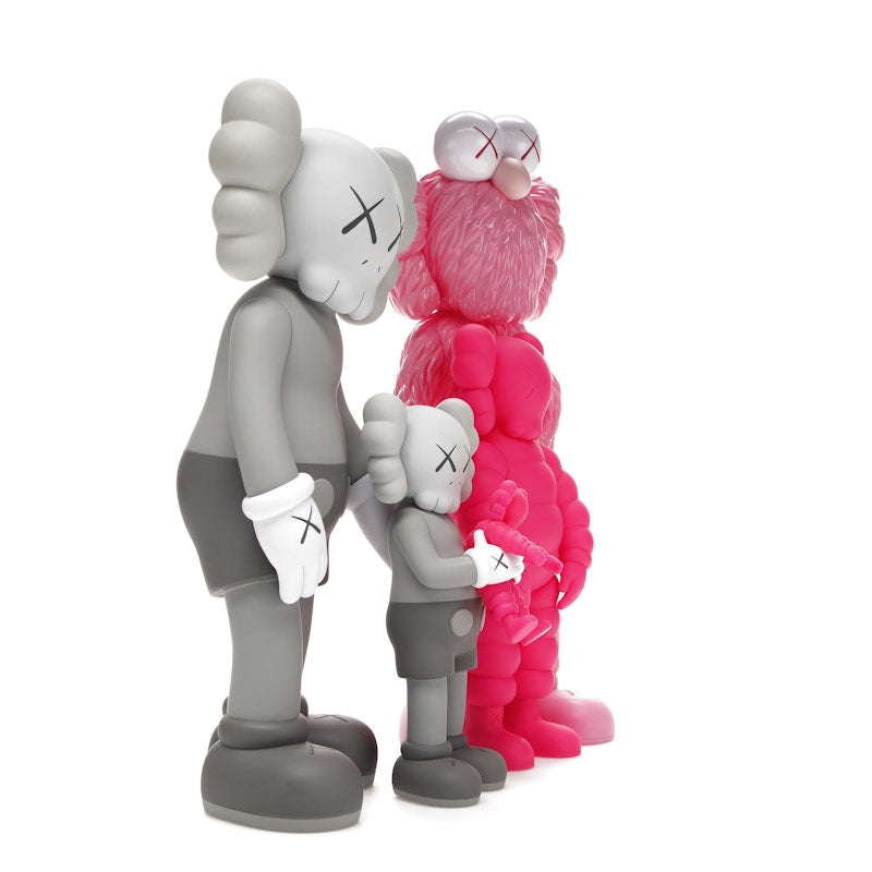 KAWS Family Vinyl Figures Grey/Pink