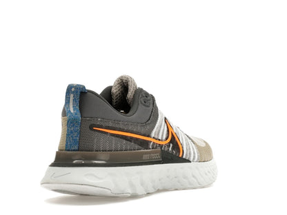Nike React Infinity Run Flyknit 2 Light Bone Grey Orange