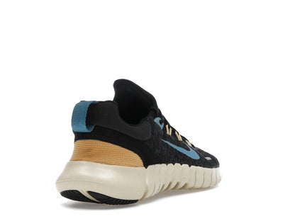 Nike Free Run 5.0 Next Nature Black Anthracite Wheat Gold Noise Aqua (Women's)