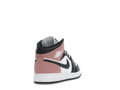 Jordan 1 Mid White Rust Pink Black (GS)